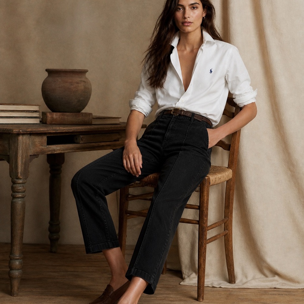 Polo by Ralph Lauren Black Straight-Leg Jeans